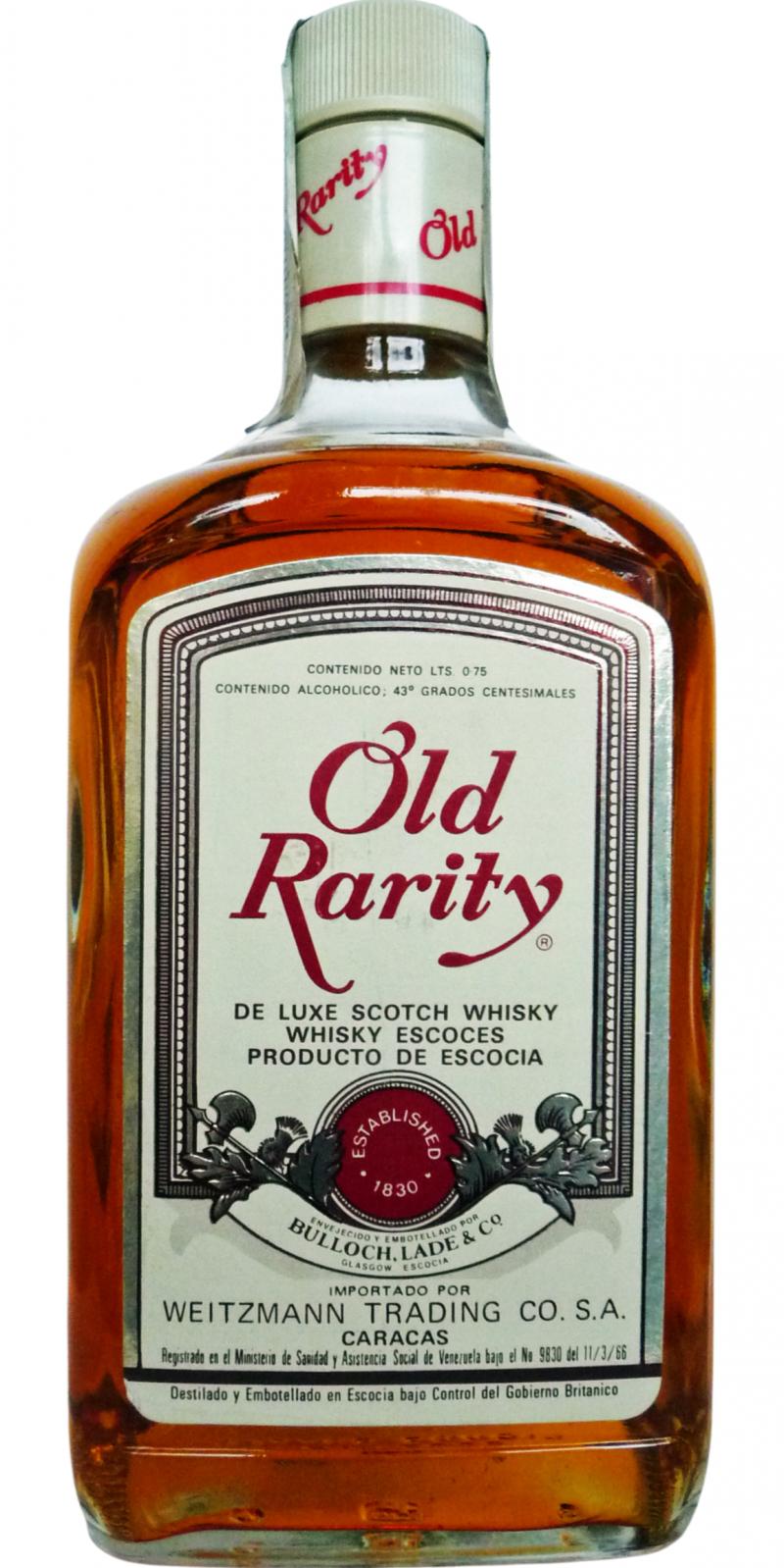 Old Rarity De Luxe Scotch Whisky