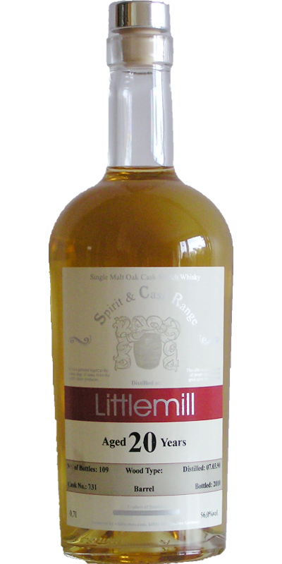 Littlemill 1990 Wx Spirit & Cask Range Barrel #731 56% 700ml