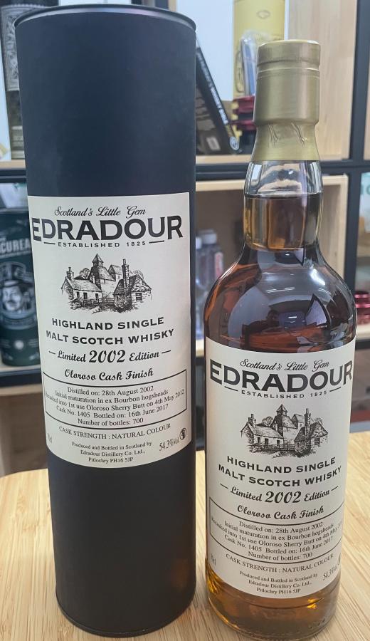 Edradour 2002 #1405 54.3% 700ml