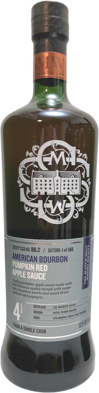 Bourbon Whisky 2015 SMWS B6.2 New Oak Charred Barrel 56.5% 700ml