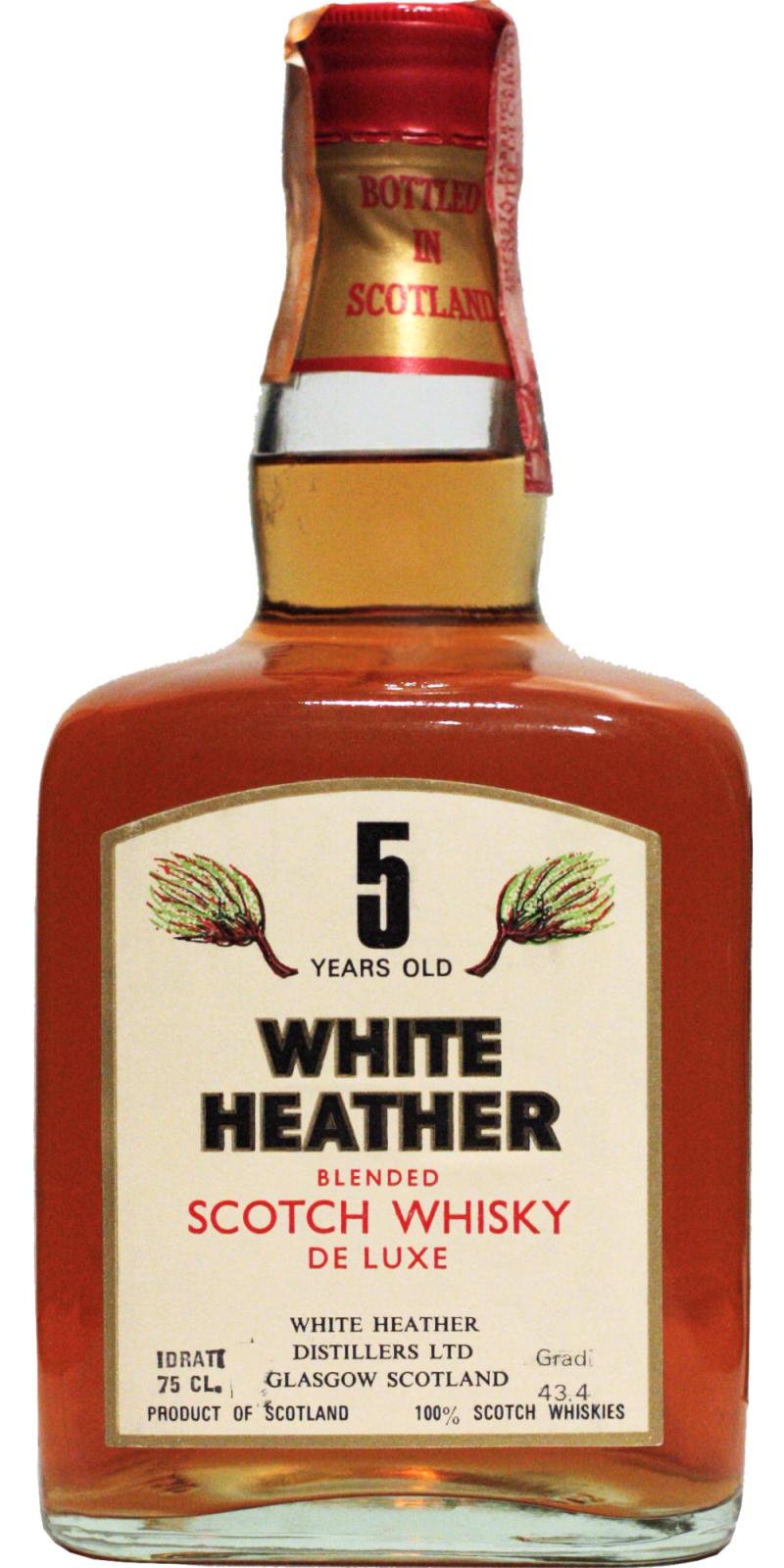 White Heather Blended Scotch Whisky De Luxe 43.4% 750ml