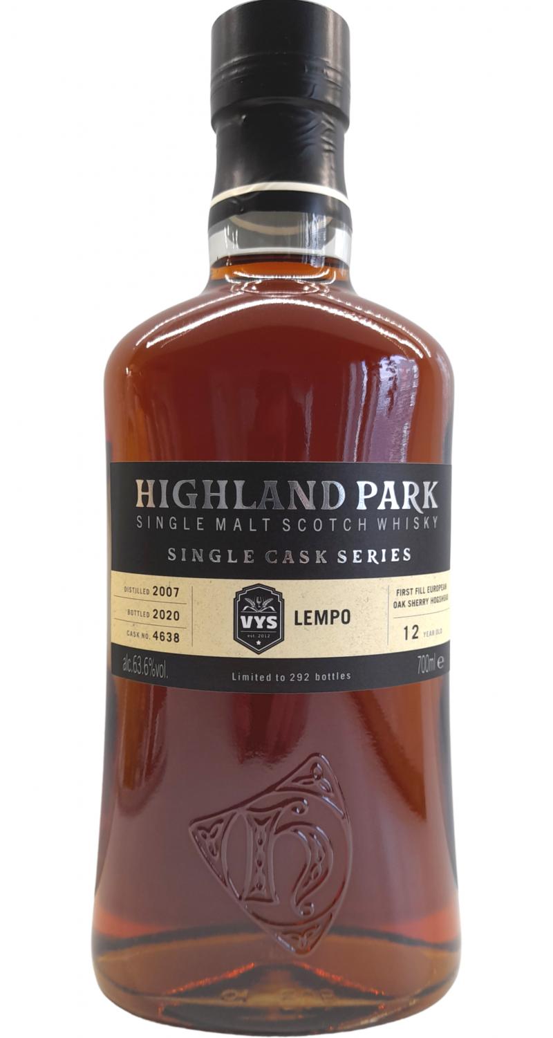 Highland Park 2007 Single Cask Series #4638 VYS Lempo 63.6% 700ml