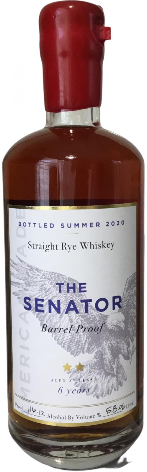 The Senator 6yo New Charred Oak Hi-Time Wine Cellars 58.06% 750ml