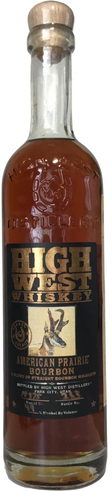 High West American Prairie Bourbon Finished in PX Sherry Cask #19175 Hi-Time Wine Cellars 49% 750ml