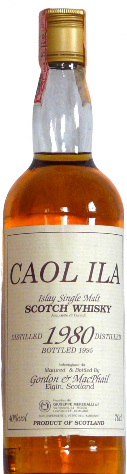 Caol Ila 1980 GM Islay Single Malt Scotch Whisky Giuseppe Meregalli srl 40% 700ml