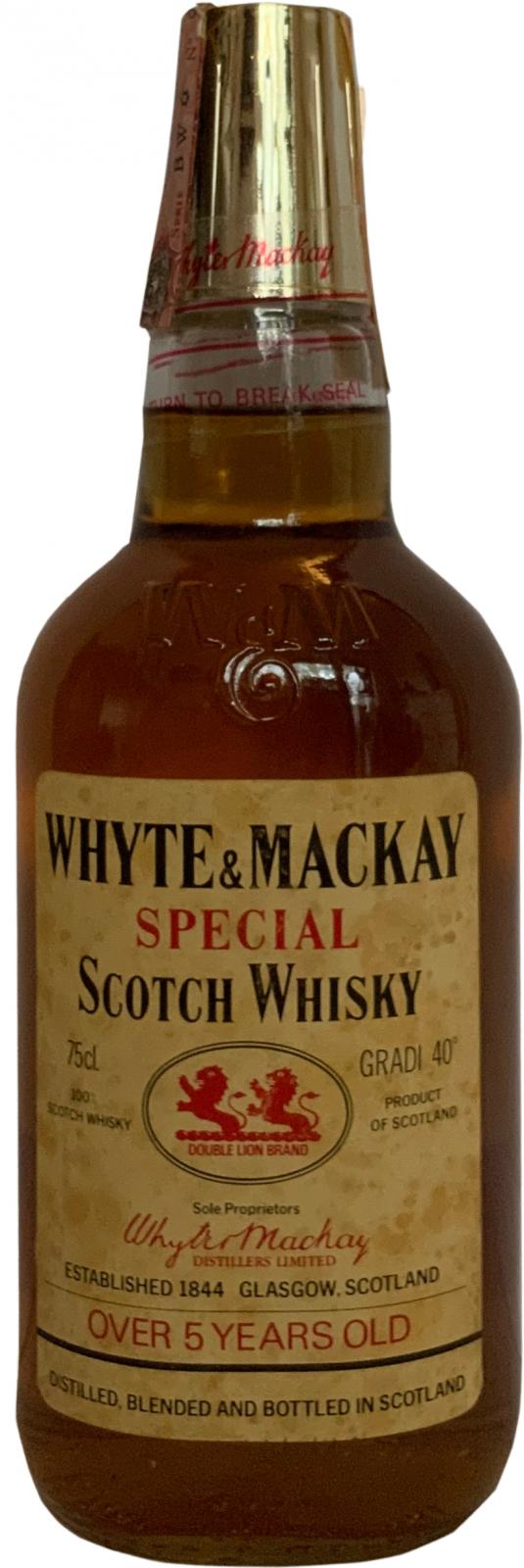 Whyte & Mackay 5yo W&M Special Selected Scotch Whisky Liquorama SAS Orlandi Milano 40% 750ml