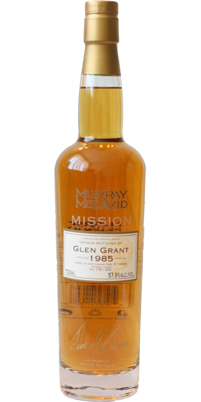 Glen Grant 1985 MM Mission Cask Strength Series Bourbon 57.9% 700ml