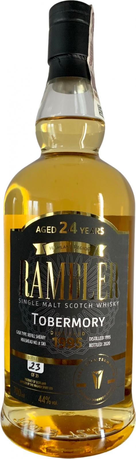 Tobermory 1995 LD Rambler Refill Sherry Hogshead #1741 44% 700ml