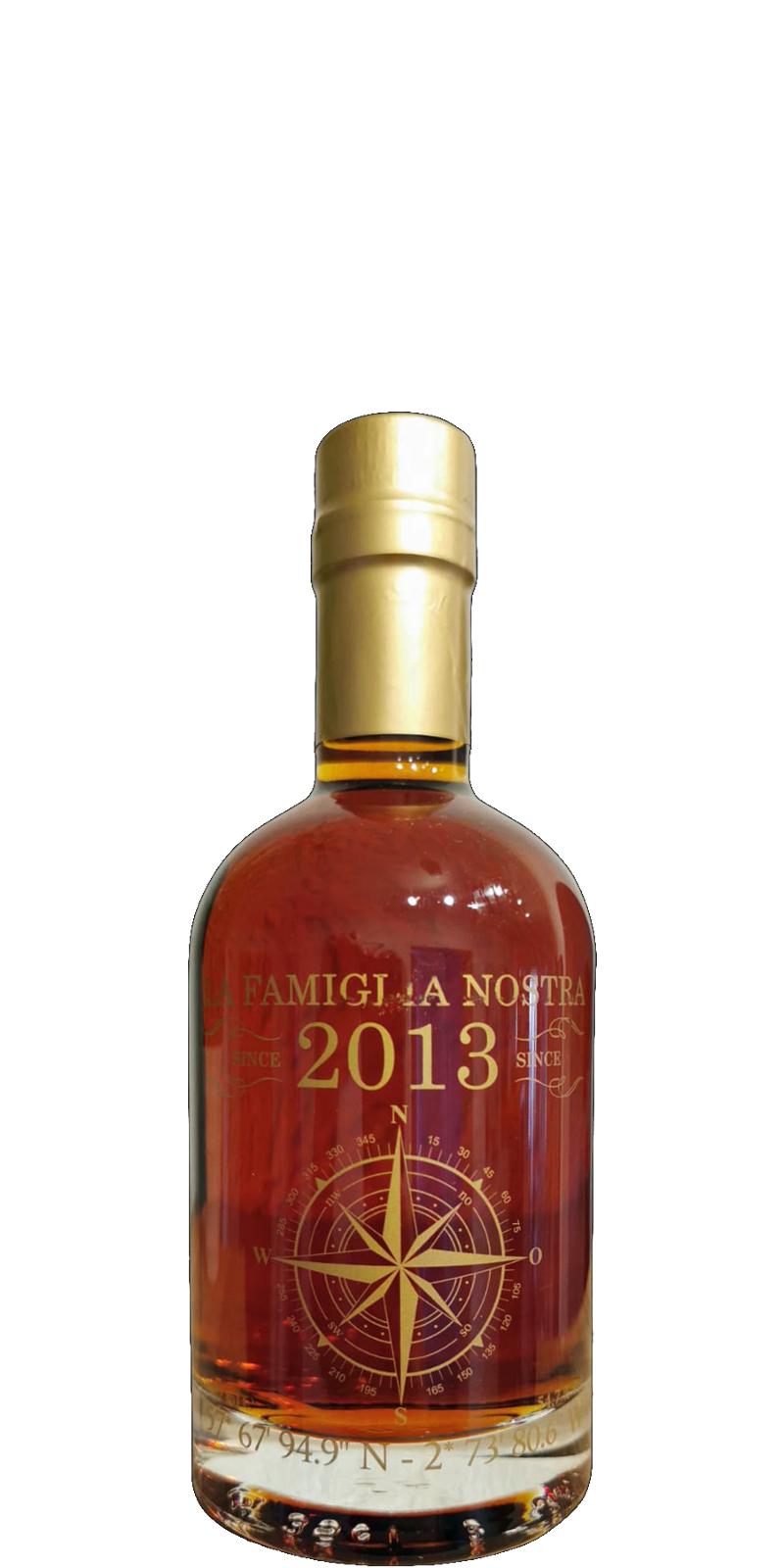 La Famiglia Nostra 2013 LFN 57 67 94.9 N 2 73 80.6 Amontillado Octave SC56 private bottling Thorsten Niesner 54.7% 350ml