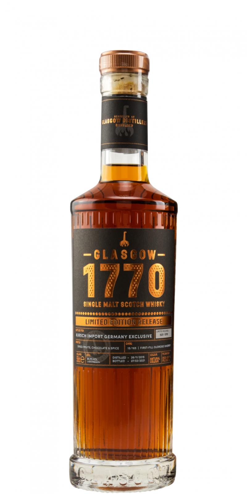1770 2015 - Glasgow Single Malt
