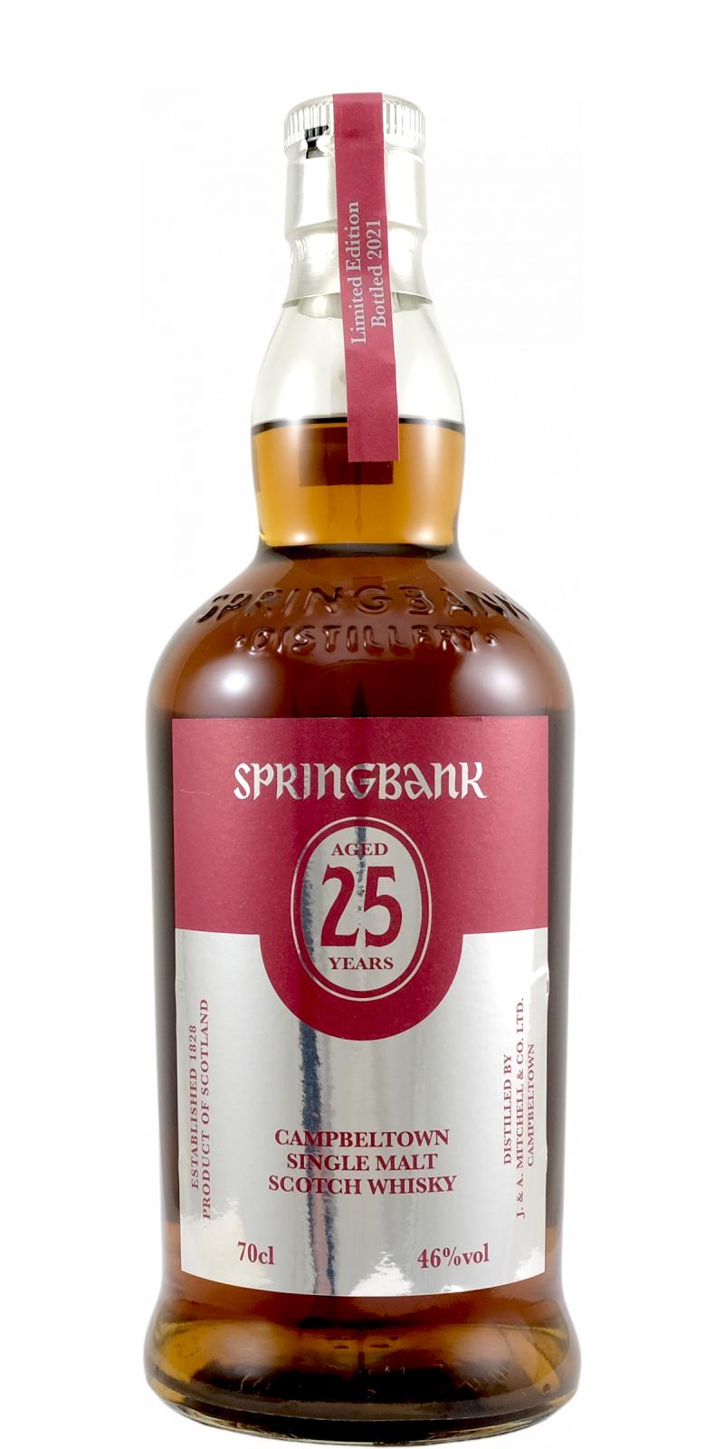Springbank 25yearold Ratings and reviews Whiskybase