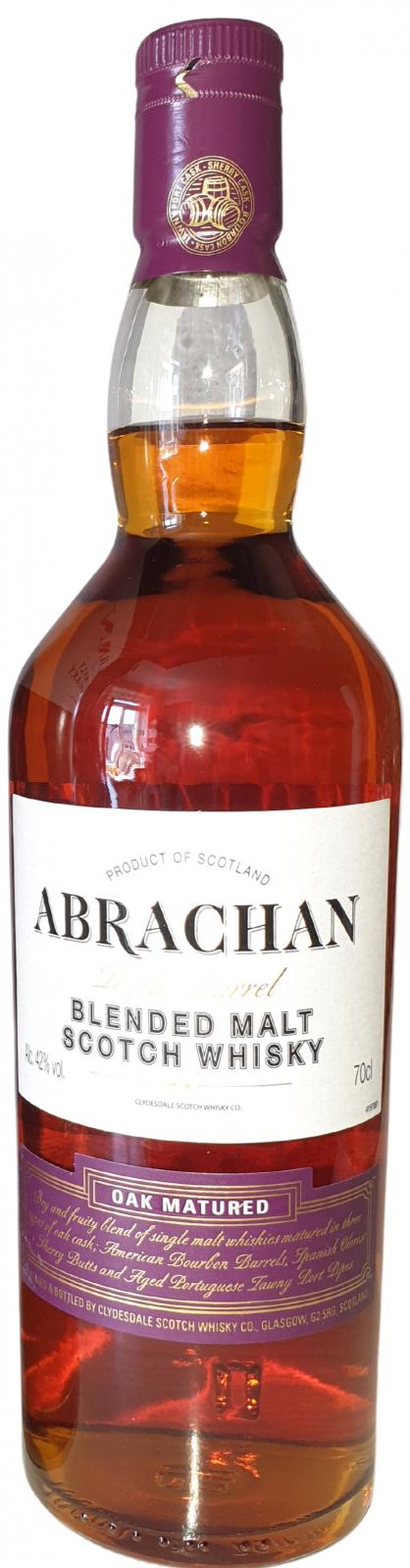 Abrachan Blended Malt Scotch Whisky Cd Triple Oak Matured LIDL 42% 700ml