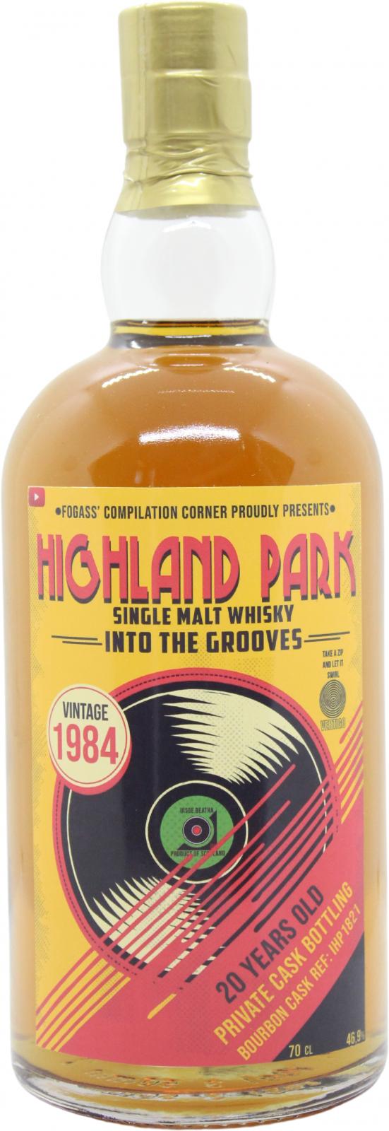 Highland Park 1984 UD Into the Grooves Bourbon Cask IHP1821 Fogass 46.9% 700ml
