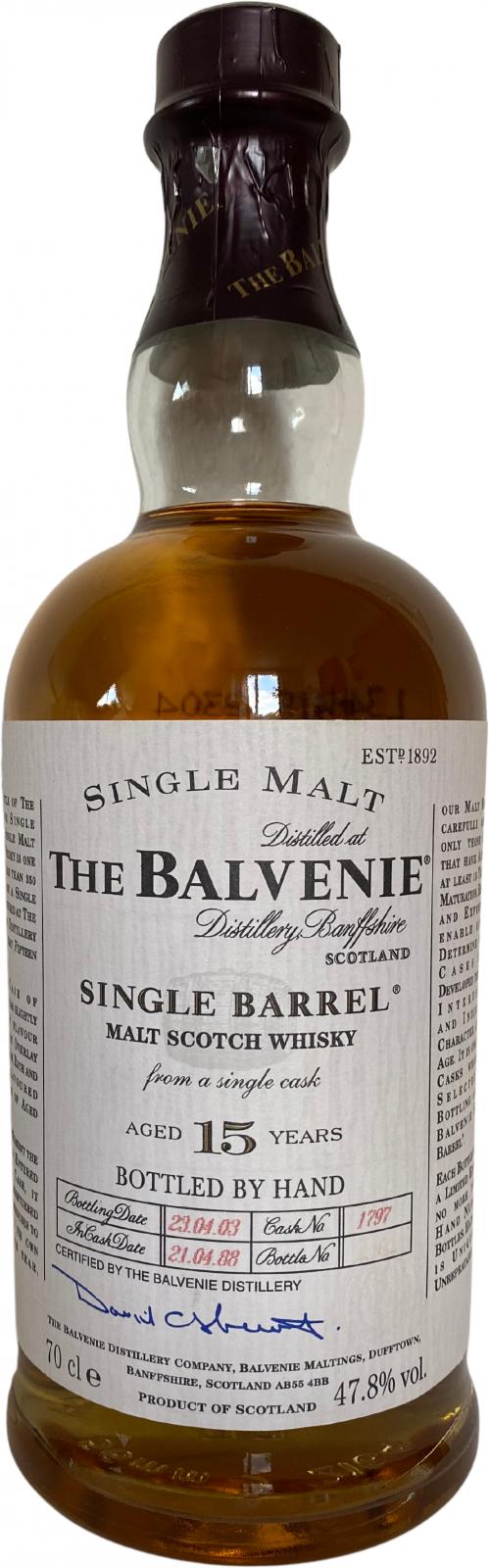 Balvenie 15yo Single Barrel 1797 47.8% 700ml