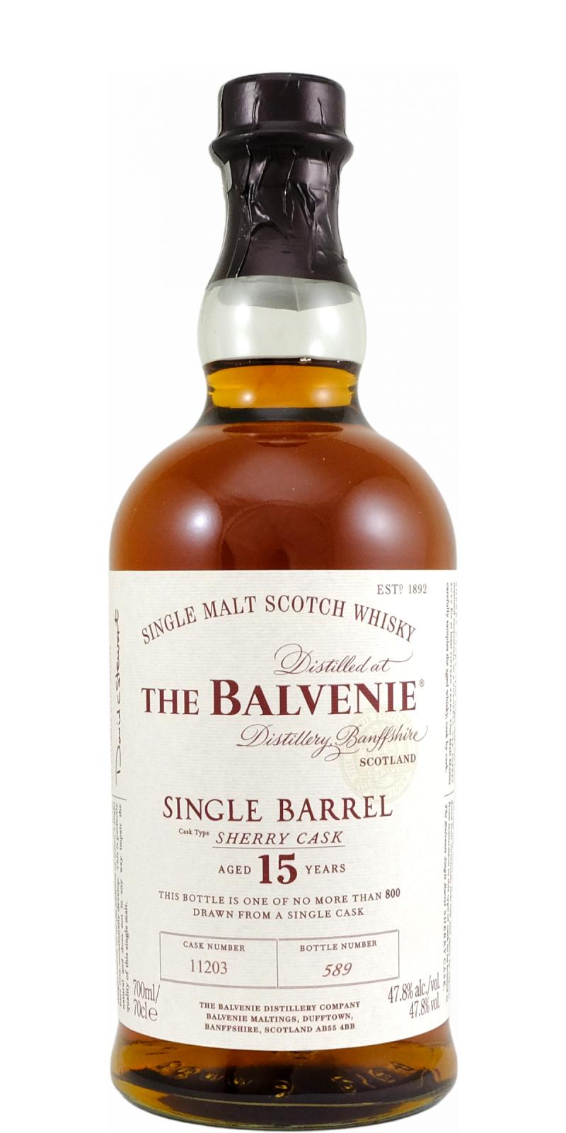 Balvenie 15yo Sherry #11203 47.8% 700ml