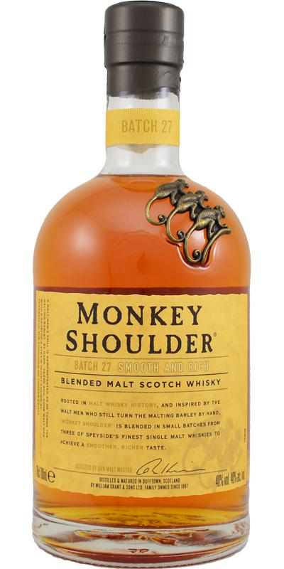 Monkey Shoulder Batch 27 Smooth And Rich Ex-Bourbon 40% 700ml