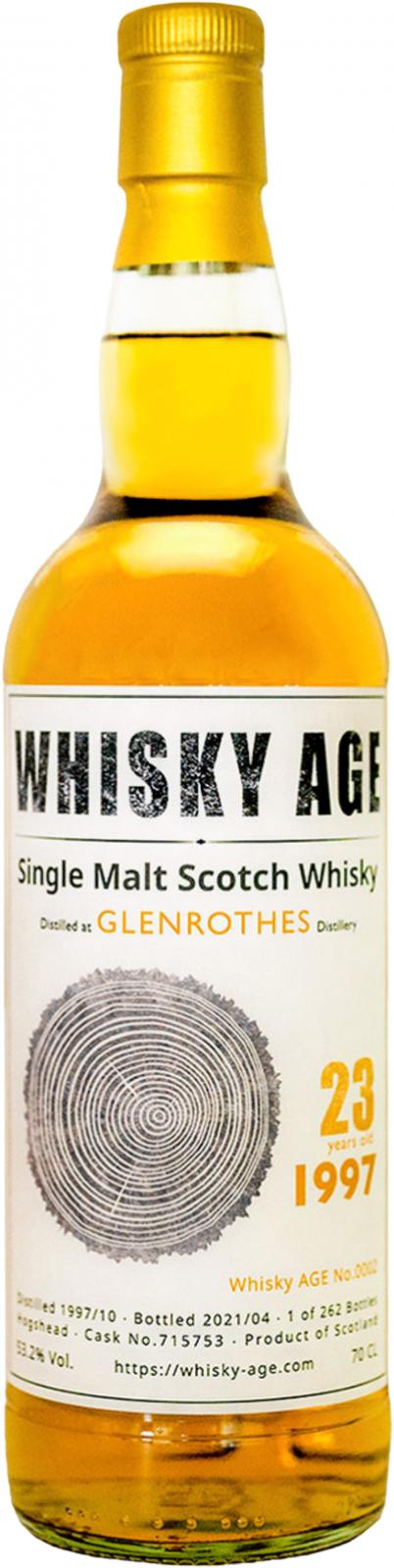 Glenrothes 1997 WAGE #715753 53.2% 700ml