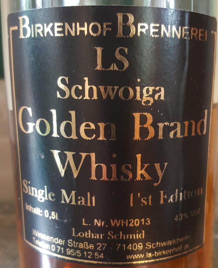 LS Schwoiga Golden Brand Whisky