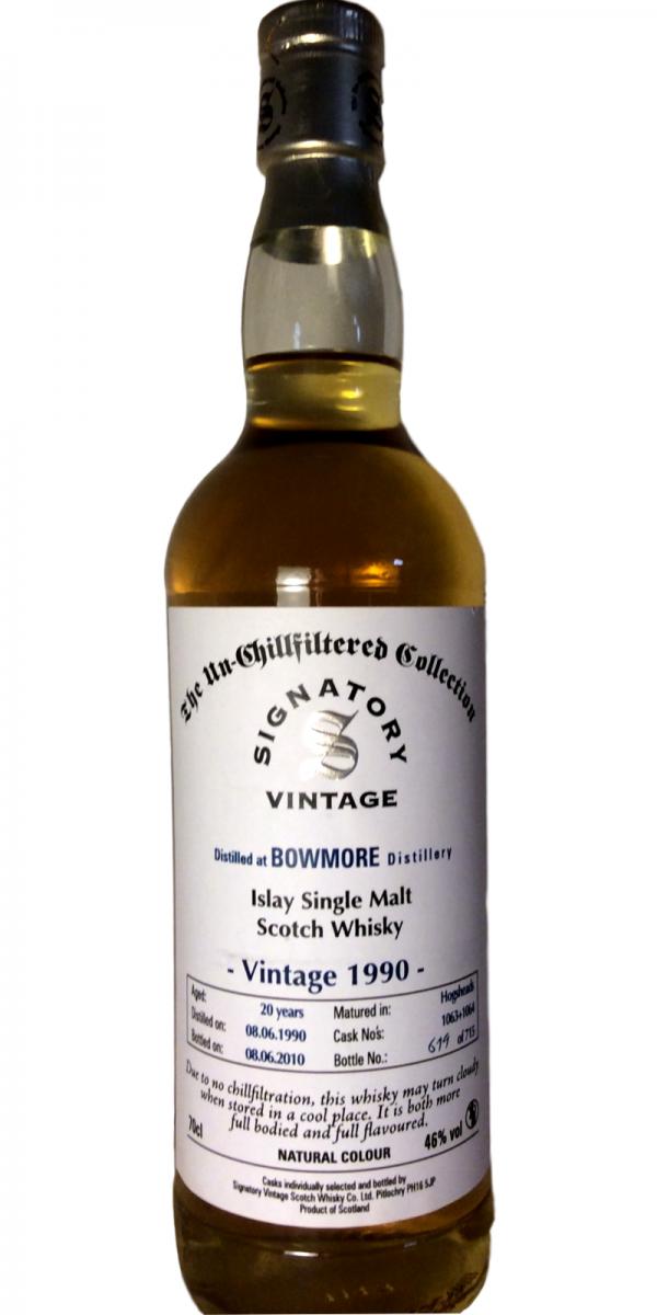 Bowmore 1990 SV The Un-Chillfiltered Collection 1063 + 1064 46% 700ml