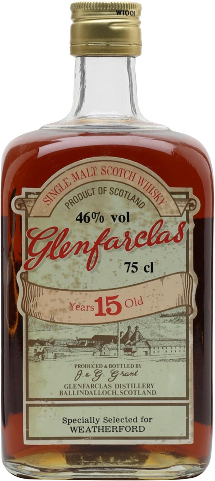 Glenfarclas 15yo Weatherford 46% 750ml