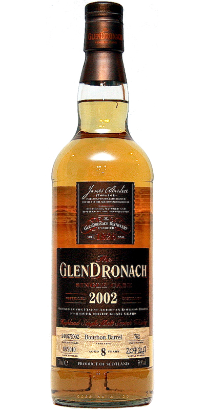 Glendronach 2002 Single Cask Bourbon Barrel #752 Japan Exclusive 59.9% 700ml