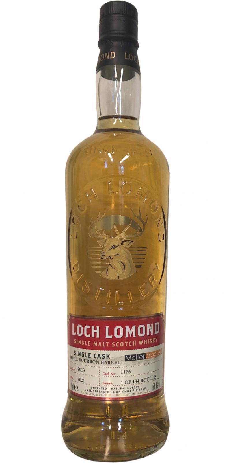 Loch Lomond 2013 Single Cask Refill Bourbon Barrel #1176 Malter Magasin Henric Madsen 56.9% 700ml