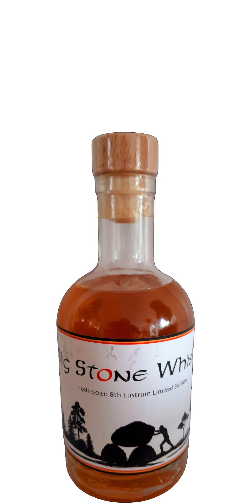 Big Stone Whisky 2018 1981 2021: 8th Lustrum Limited Edition 40yo Rugbyclub The Big Stones Havelte 51.4% 250ml