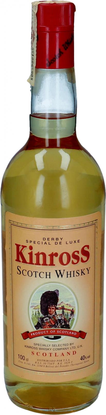 Kinross Derby Special De Luxe Scotch Whisky oak casks 40% 1000ml
