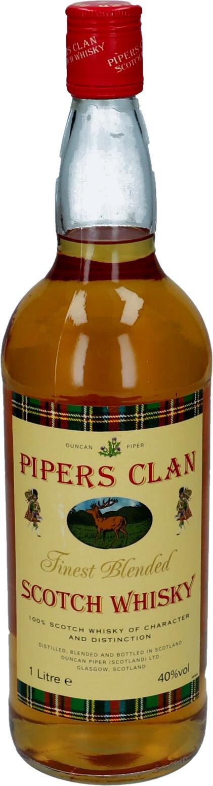 Pipers Clan Finest Blended Scotch Whisky oak casks 40% 1000ml