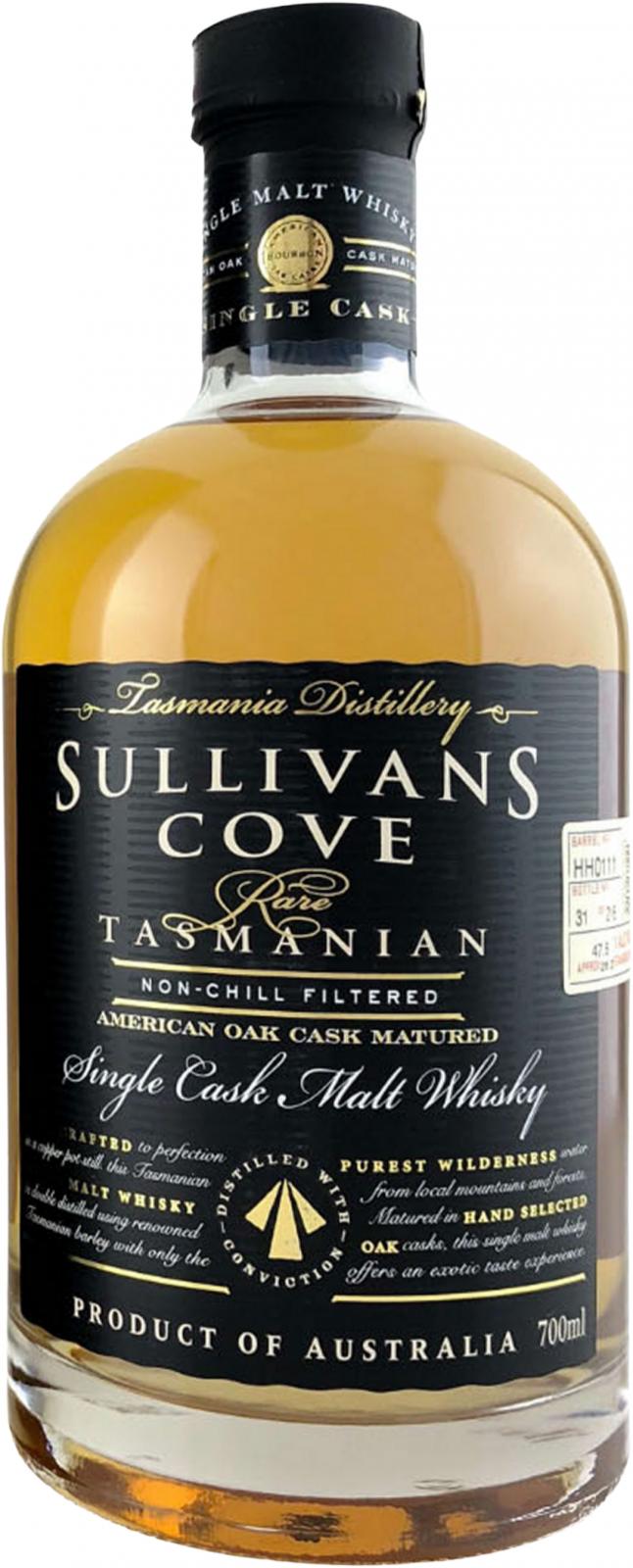 Sullivans Cove 1999 American Oak Single Cask American Oak Ex-Bourbon Cask HH0111 47.5% 700ml