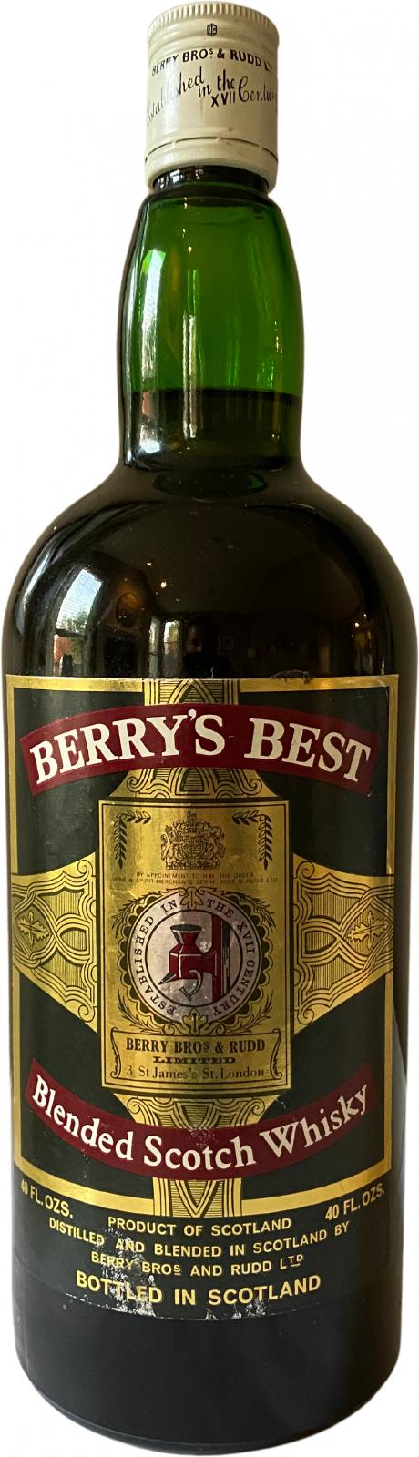 Berry's Best Blended Scotch Whisky BR 40% 1182ml