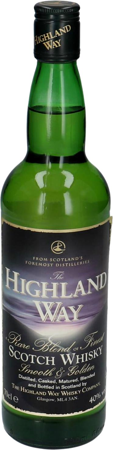 Highland Way Rare Blend of Finest Scotch Whisky HWWC Smooth & Golden 40% 700ml