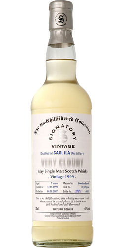 Caol Ila 1999 SV The Un-Chillfiltered Collection Very Cloudy Bourbon Cask 07 529 5 + 6 40% 700ml