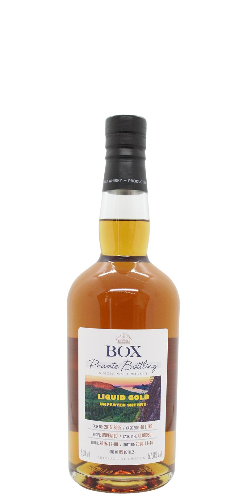 Box 2015 WSla Oloroso 2015-2095 Whiskyklubben Slainte 57.8% 500ml