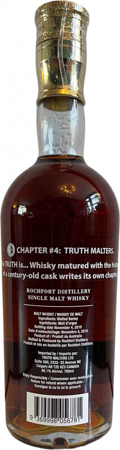 Rochfort CHAPTER #4, TRUTH MALTERS. The TRUTH is...