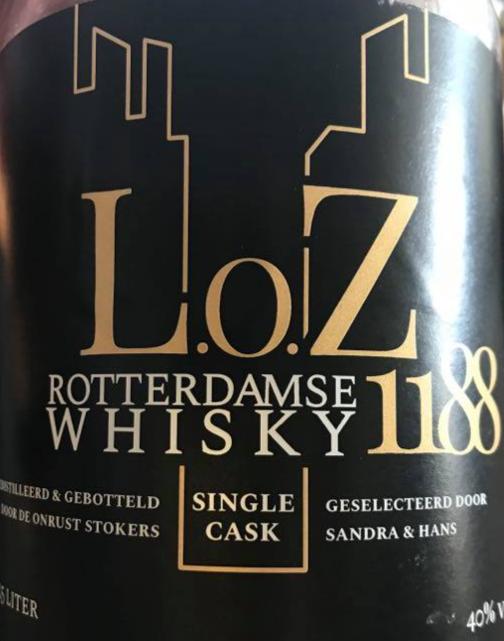 L.o.Z. 1188 Rotterdamse Whisky Sandra & Hans 40% 500ml