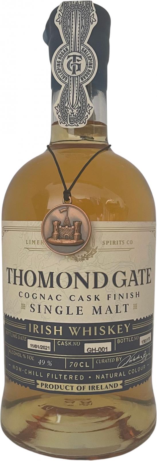 Thomond Gate Galloping Hogan TLS Cognac Cask Finish GH-001 49% 700ml
