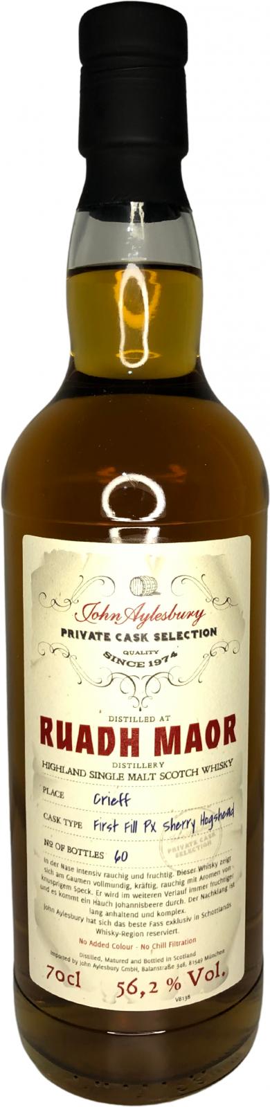 Ruadh Maor Private Cask Selection JAy First Fill PX Sherry Hogshead 56.2% 700ml