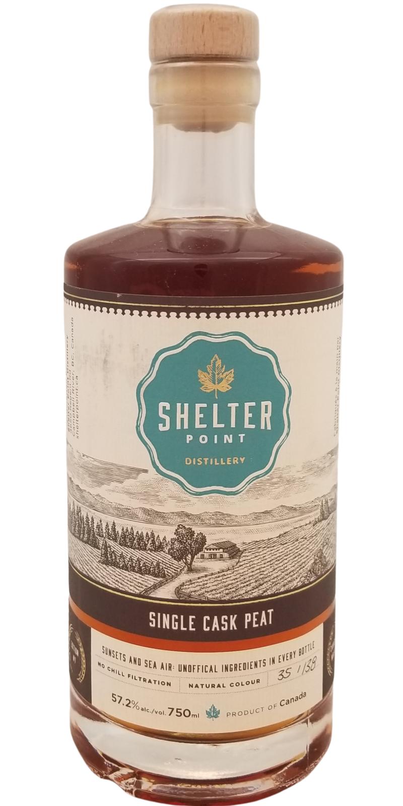 Shelter Point Single Cask Peat Finish Edition 57.2% 750ml