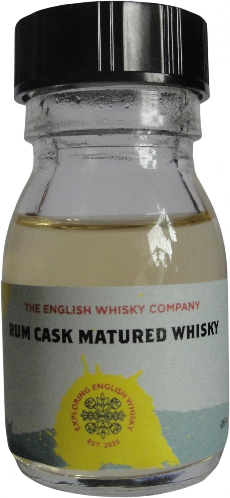 The English Whisky Rum Cask Matured Whisky TDT