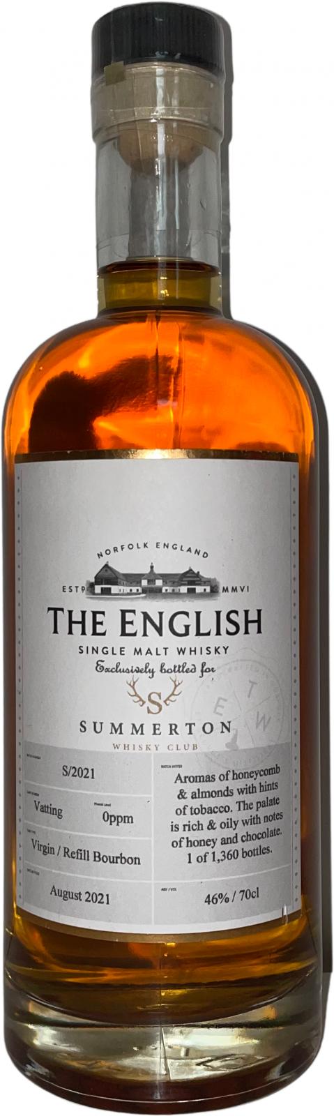 The English Whisky Single Malt Whisky
