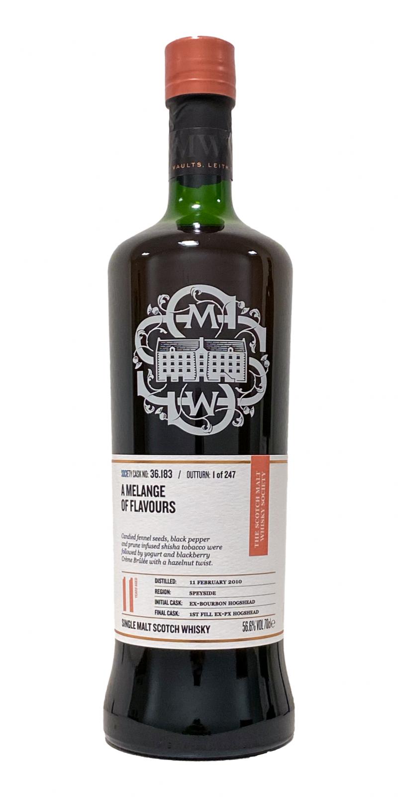 Benrinnes 2010 SMWS 36.183 A melange of flavours 56.7% 700ml