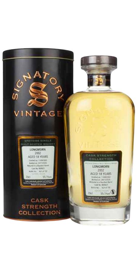 Longmorn 2002 SV Bourbon cask #800625 55.1% 700ml