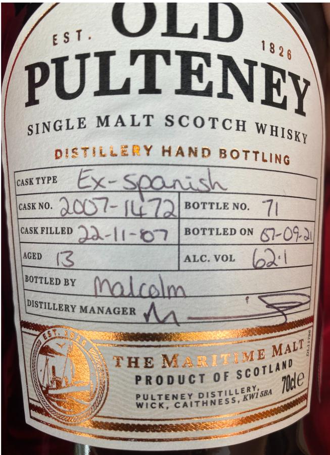 Old Pulteney 2007 - Ratings and reviews - Whiskybase