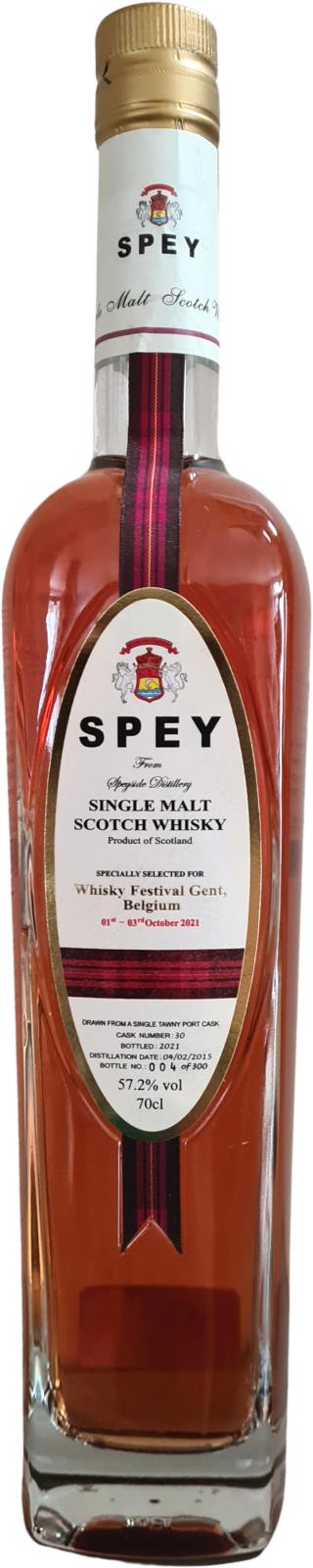 Spey 2015 Tawny Port Cask #30 Whisky Festival Gent 57.2% 700ml