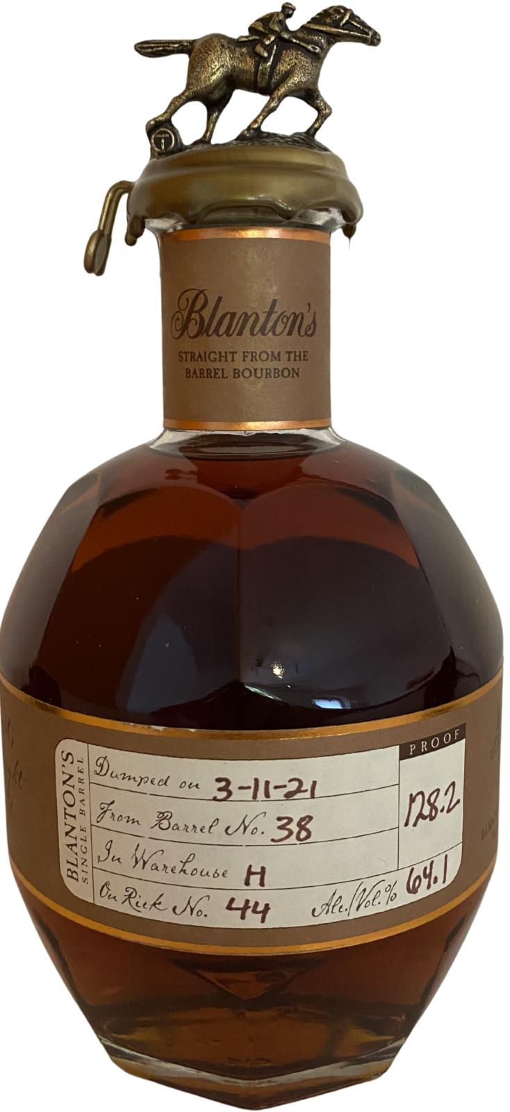 Blanton's Straight from the Barrel Cask No.38 64.1% 700ml