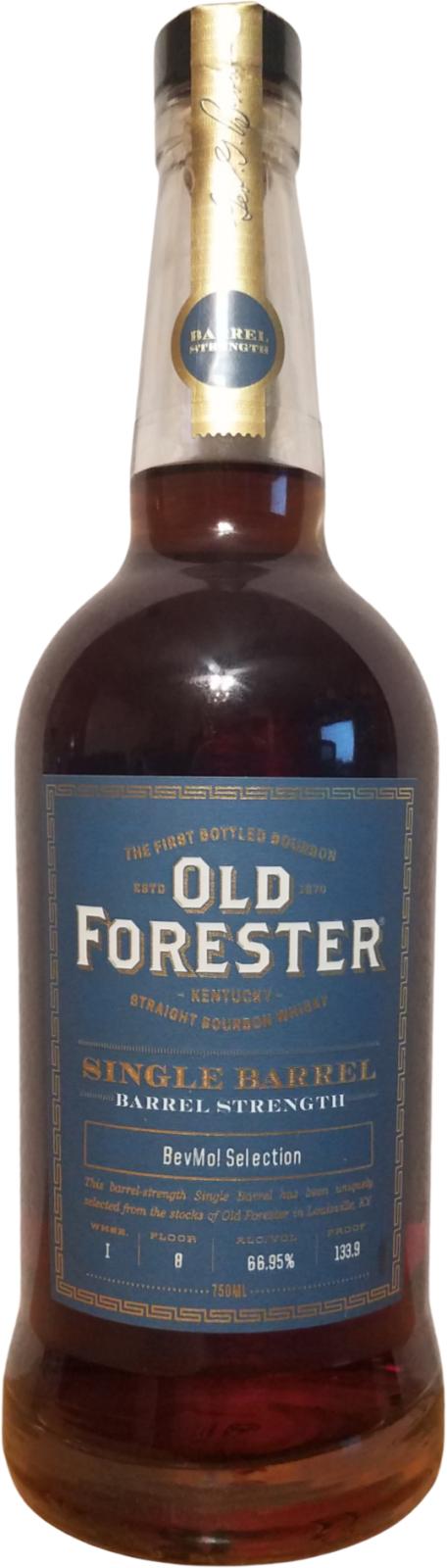 Old Forester Single Barrel Charred New American Oak Barrel Beverages and More 66.95% 750ml