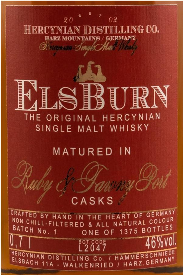 ElsBurn Matured in Ruby & Tawny Port Casks