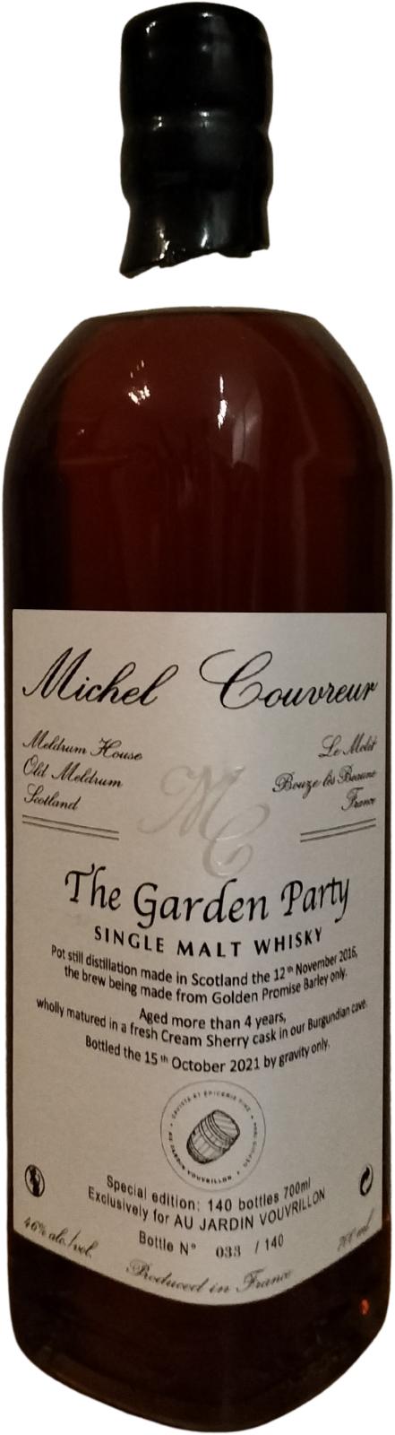 Michel Couvreur 2016 Fresh cream sherry cask Jardin Vouvrillon 46% 700ml
