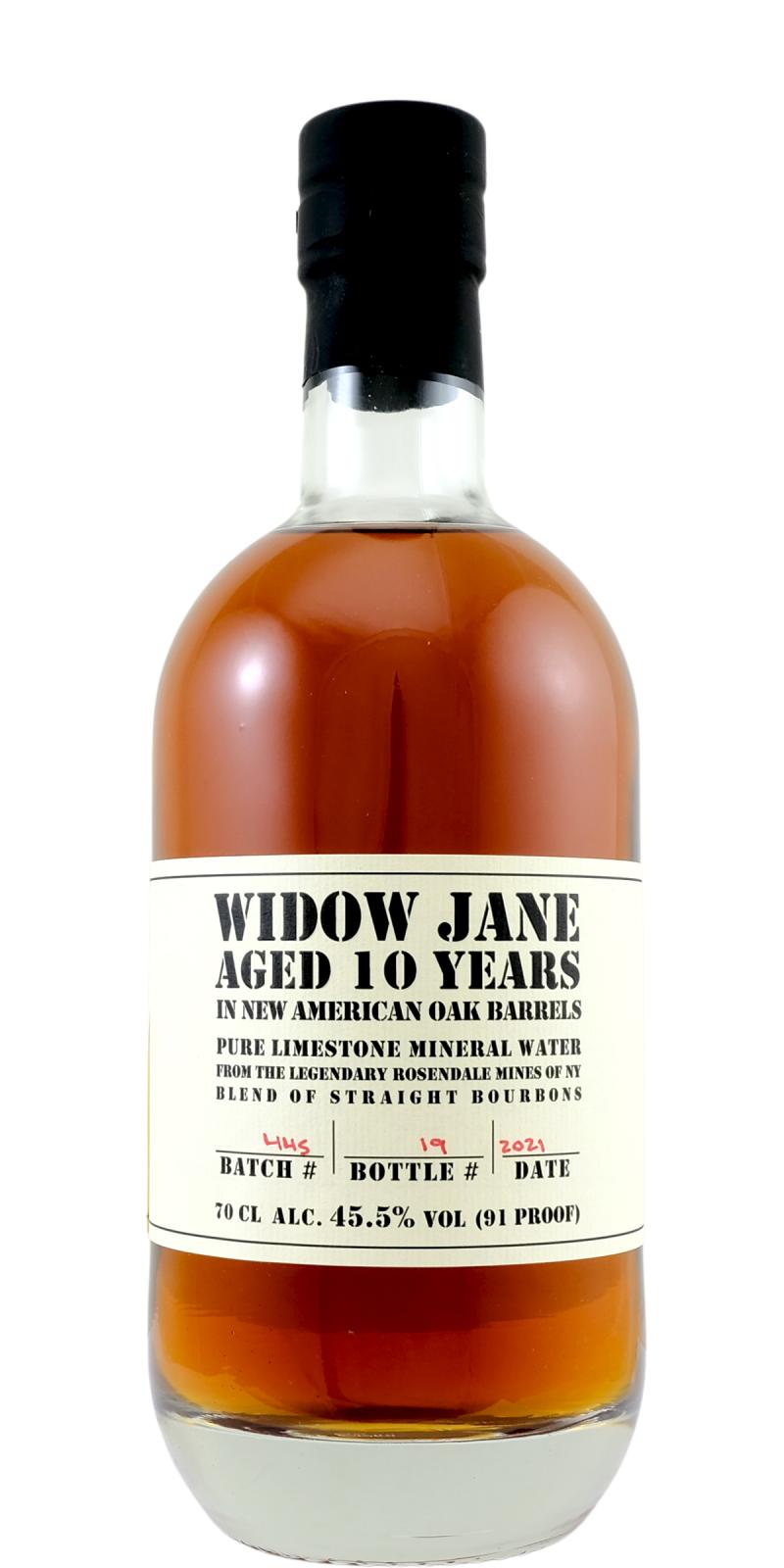 Widow Jane 10yo American Oak Barrel Batch 445 45.5% 700ml